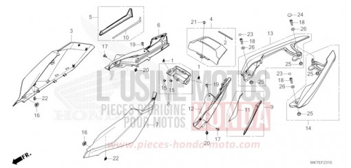 REAR COWL ADV750S de 2025